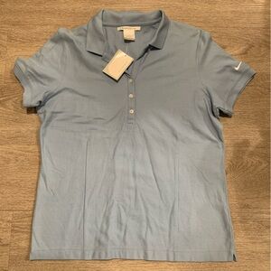 NWT Nike Women's Light Blue Golf Polo Size L